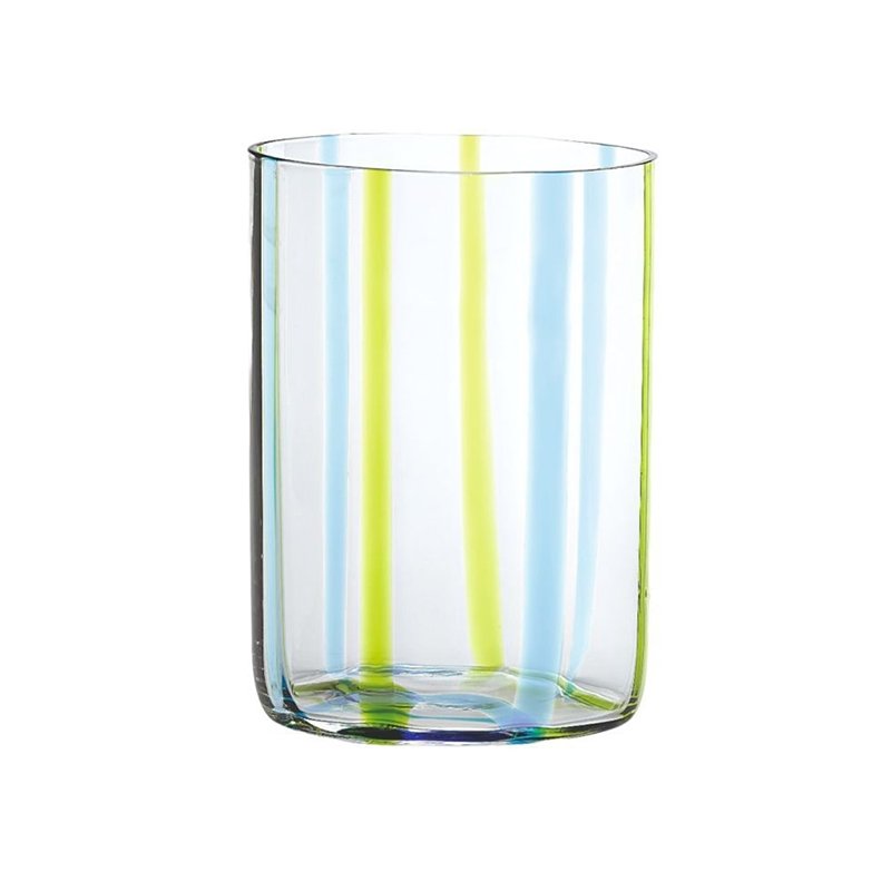 35 Cl Zafferano Tirache Bicchiere Acqua In Vetro Borosilicato Set 6 Pezzi