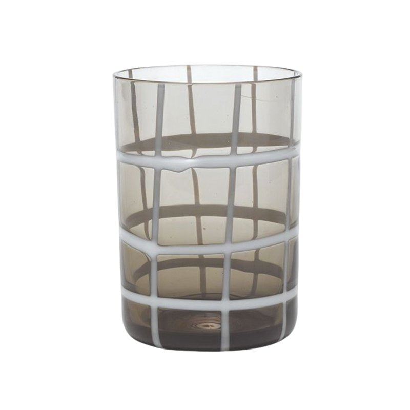 35 Cl Zafferano Twiddle Bicchiere Acqua A Righe In Vetro Soffiato Set 6 Pezzi
