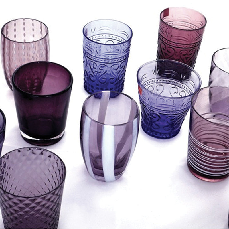 Zafferano Melting Pot Bicchiere Acqua In Vetro Set 6 Pezzi