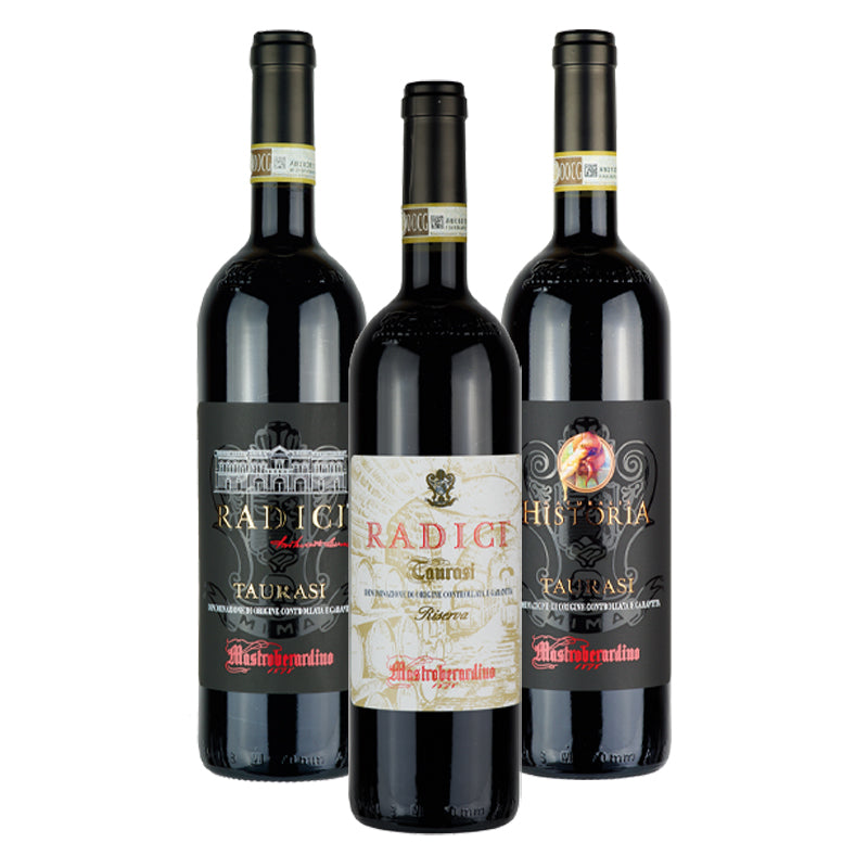 Radici E Storia Taurasi Docg 2016 2018 Cantine Mastroberardino Set 3 Bottiglie