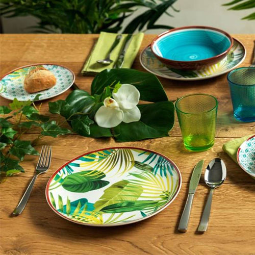 Tognana Metropolis Jungle Servizio Piatti In Porcellana Set 18 Pz