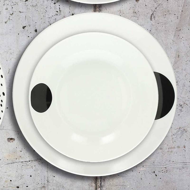 Tognana Metropolis Graphic Servizio Piatti In Porcellana Set 18 Pz