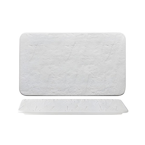 30X20 Cm Erosion Piatto Vassoio Rettangolare In Porcellana Set 3 Pz