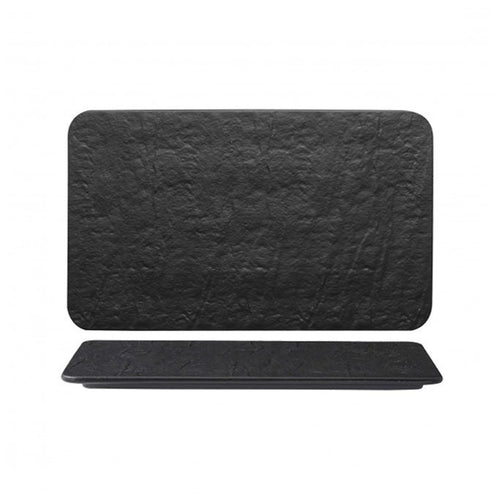 30X20 Cm Erosion Piatto Vassoio Rettangolare In Porcellana Set 3 Pz