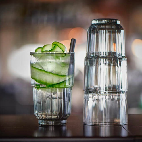 5 Cl Onis Linq Fume Bicchiere Bibita In Vetro Set 12 Pezzi