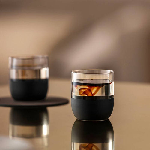 4 Cl Villeroy And Boch Manufacture Rock Bicchiere Liquore In Vetro Set 4 Pezzi