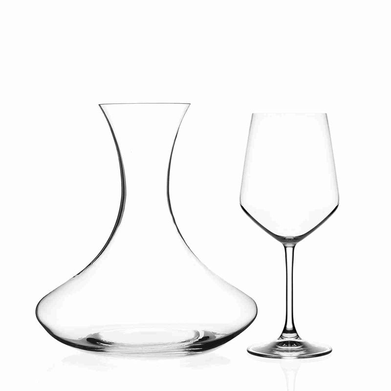 Rcr Universum Decanter In Vetro Set 7 Pezzi