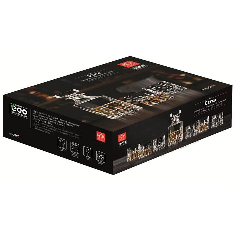 Rcr Etna Set Whisky In Vetro Set 7 Pezzi