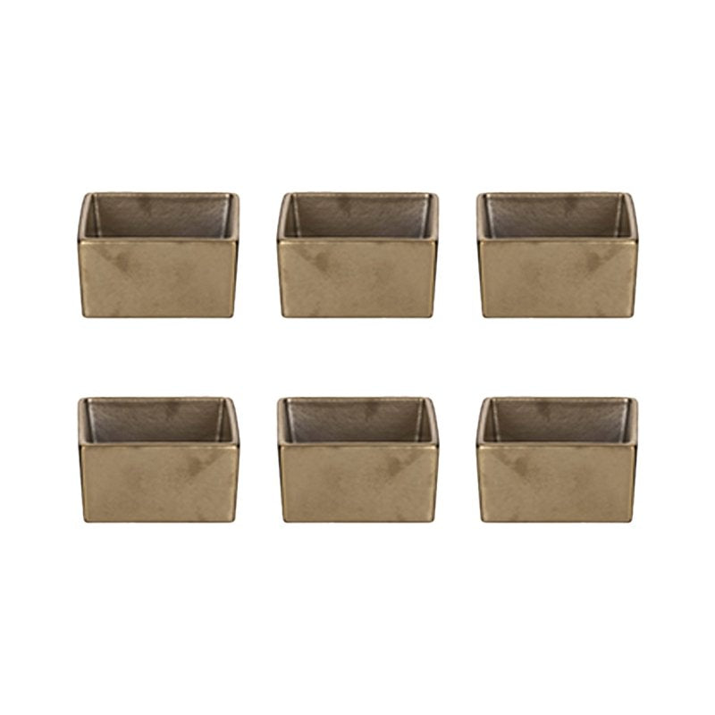 6X6 Cm Etna Coppetta In Porcellana Set 6 Pz