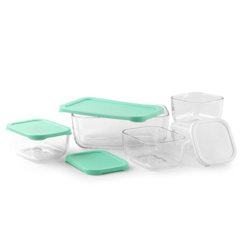Pasabahce Combo Set Contenitori Per Alimenti Ermetici In Vetro Set 5 Pz
