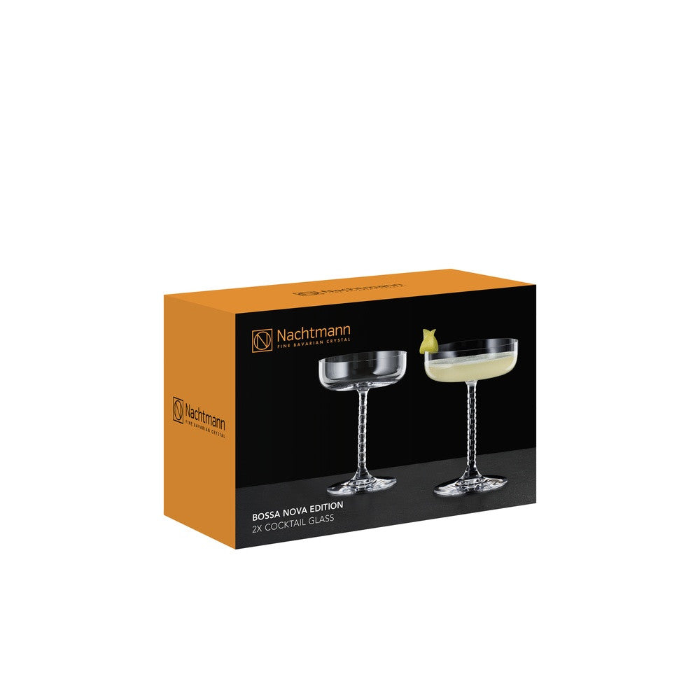 25 cl - Nachtmann Bossa Nova Calice Cocktail Coupe In Vetro Cristallino - Set 2 Pz