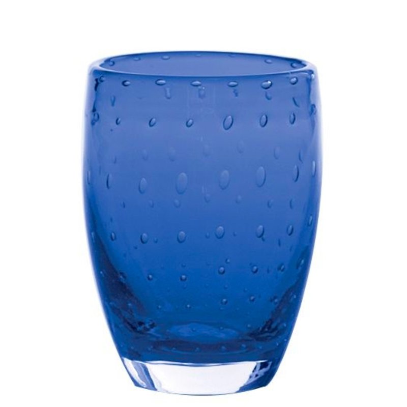 35 Cl Zafferano Bolicante Bicchiere Acqua Bolle In Vetro Soffiato Set 6 Pezzi