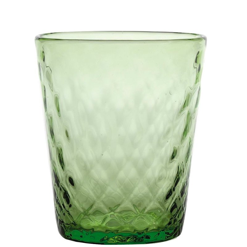 35 Cl Zafferano Balloton Bicchiere Acqua In Vetro Soffiato Set 6 Pezzi