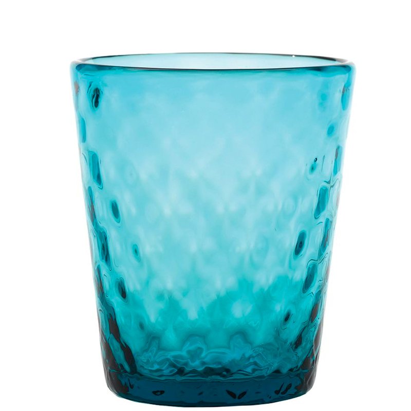 35 Cl Zafferano Balloton Bicchiere Acqua In Vetro Soffiato Set 6 Pezzi