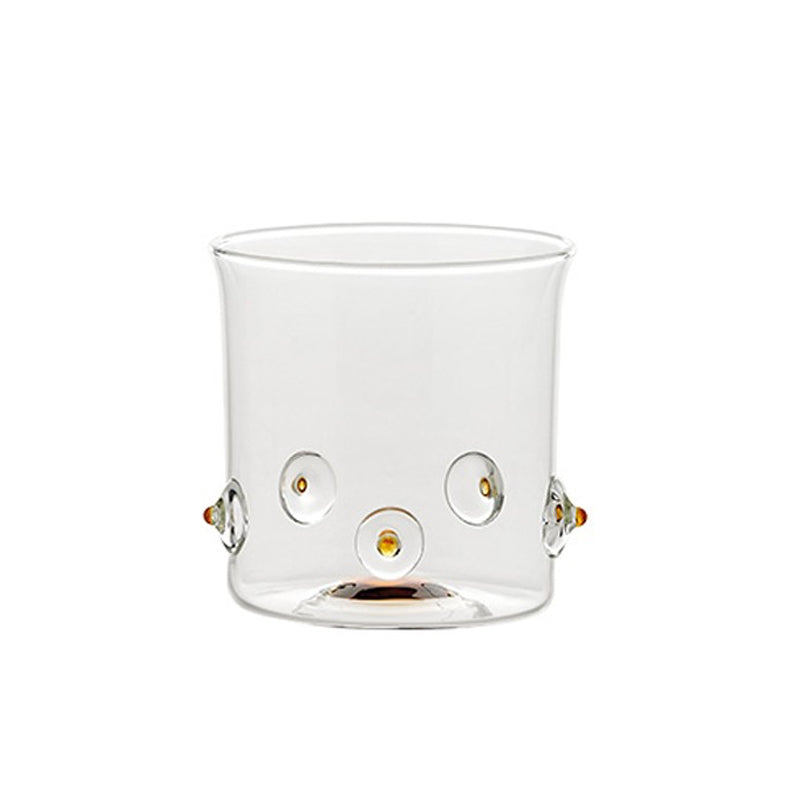 38 Cl Zafferano Patea Bicchiere Acqua Punti Colorati In Vetro Borosilicato Set 6 Pezzi