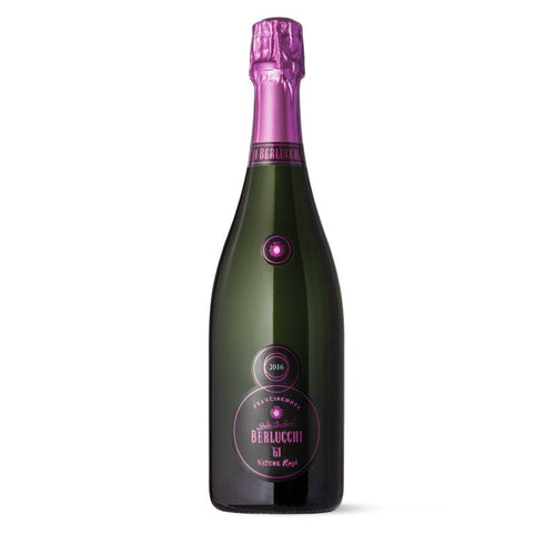 61 Nature Rosé Franciacorta DOCG 2016 Cantine Berlucchi + 6 Calici Franciacorta Vino Bianco 42 cl