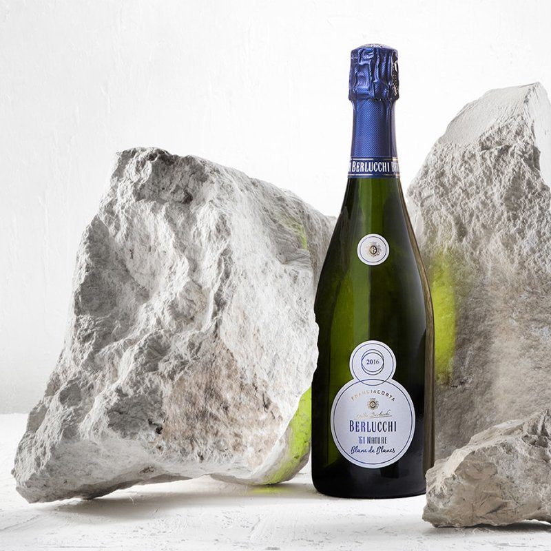 61 Nature Blanc de Blancs Franciacorta DOCG 2016 Cantine Berlucchi + 6 Calici Franciacorta Vino Bianco 42 cl
