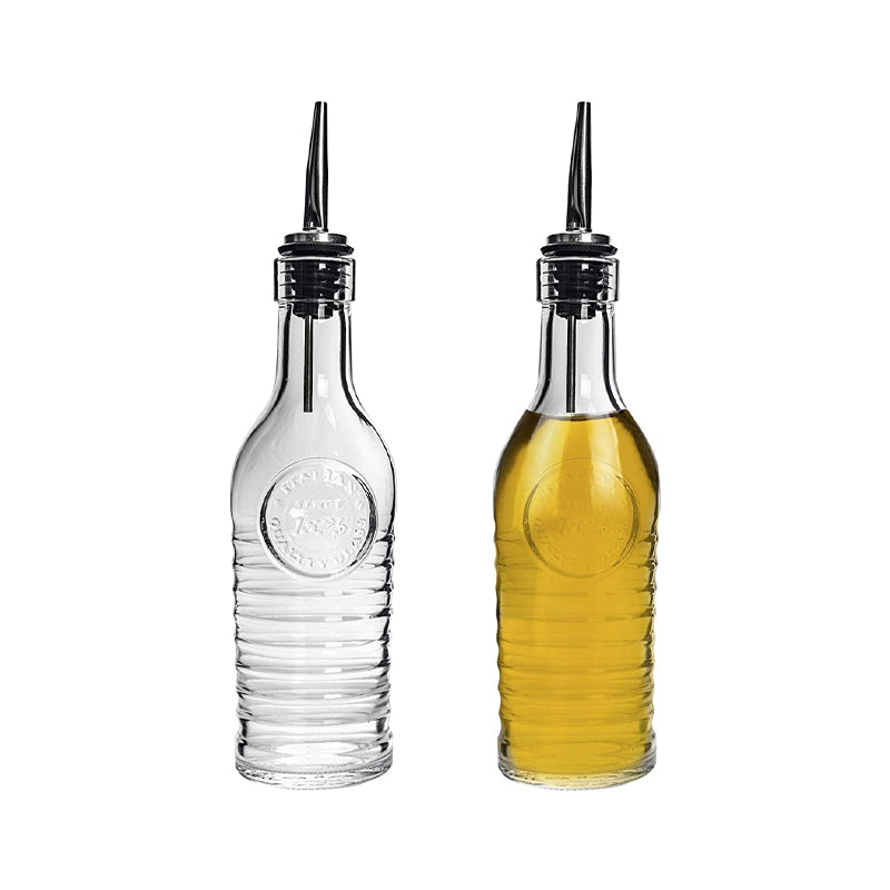 Bottiglie Olio Vetro 6 Pezzi Set Dispenser Per Olio E Aceto - Foto 5