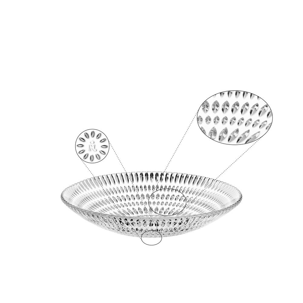 25 cm - Nachtmann Ethno Coppa Centro Tavola In Vetro Cristallino