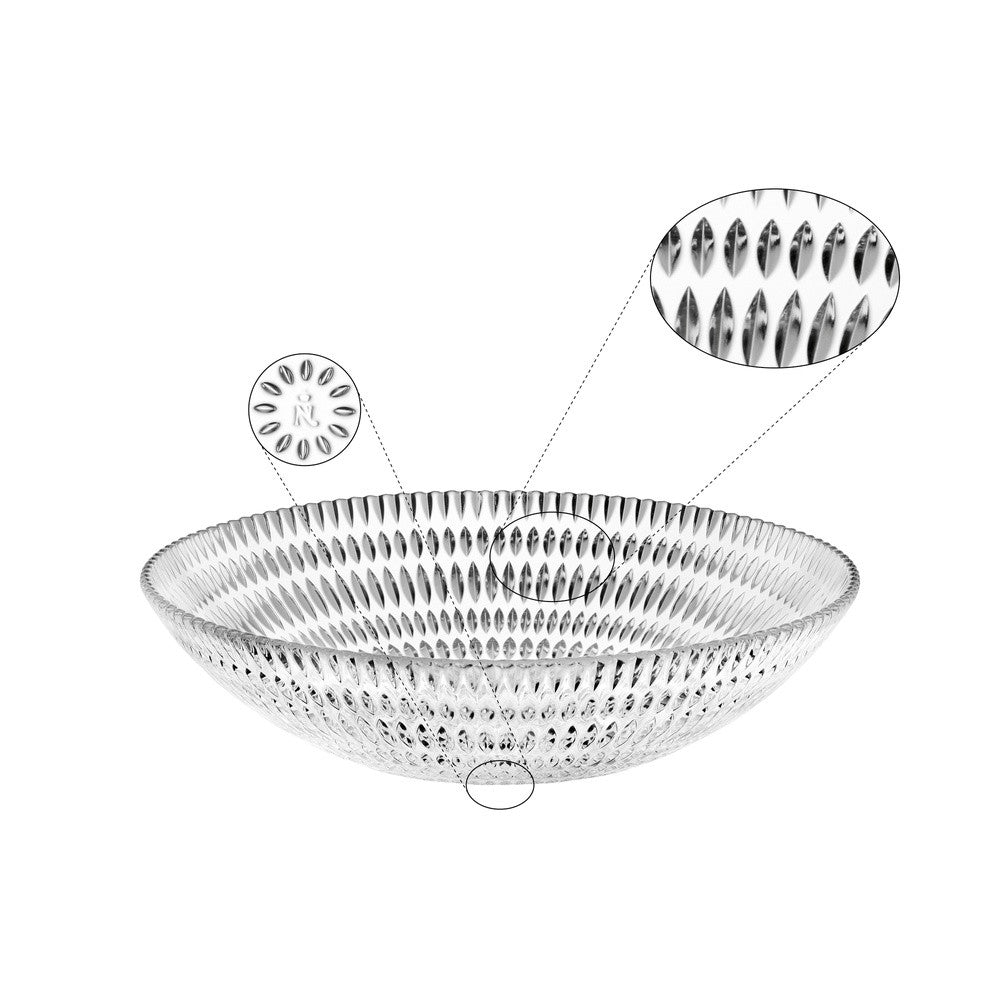 30 cm - Nachtmann Ethno Coppa Centro Tavola In Vetro Cristallino
