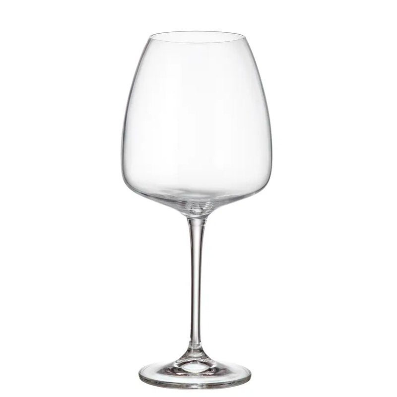 61 Cl Crystalex Bohemia Anser Calice Vino Rosso In Vetro Set 2 Pezzi
