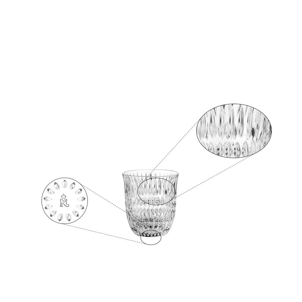 23.5 cl - Nachtmann Ethno Bicchiere Acqua In Vetro Cristallino - Set 4 Pz