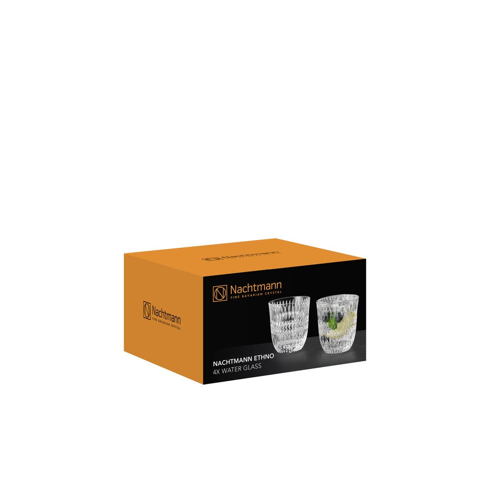 23.5 cl - Nachtmann Ethno Bicchiere Acqua In Vetro Cristallino - Set 4 Pz