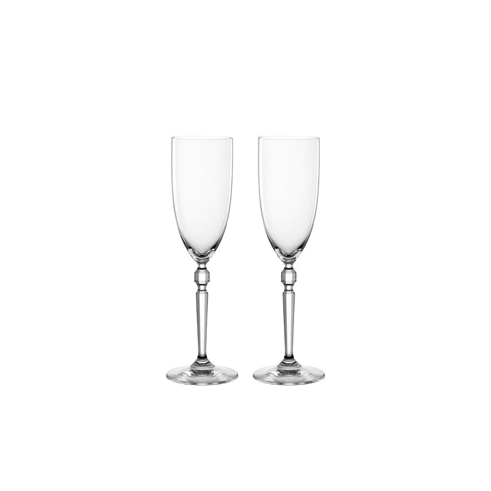 23 cl - Nachtmann Heritage Calice Flute Champagne In Vetro Cristallino - Set 2 Pz