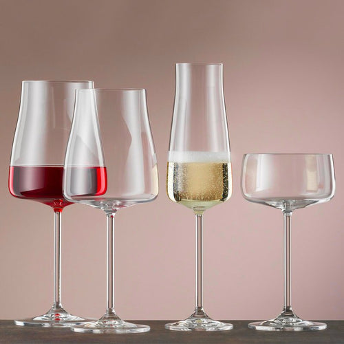 22 Cl Crystalex Bohemia Bohemia Coppa Champagne In Vetro Set 6 Pezzi