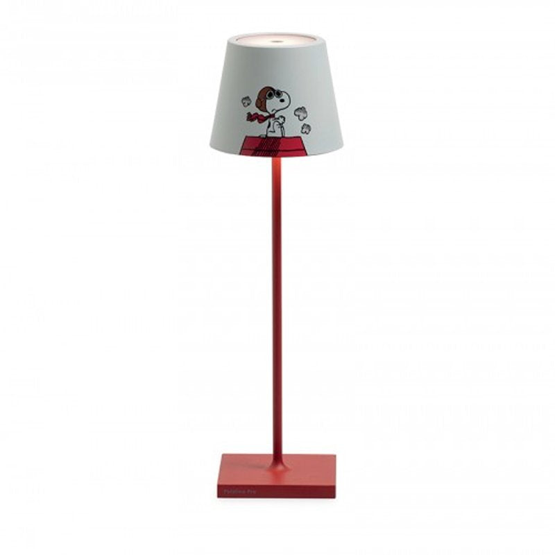 38 Cm Zafferano Poldina X Peanuts Lampada Da Tavolo
