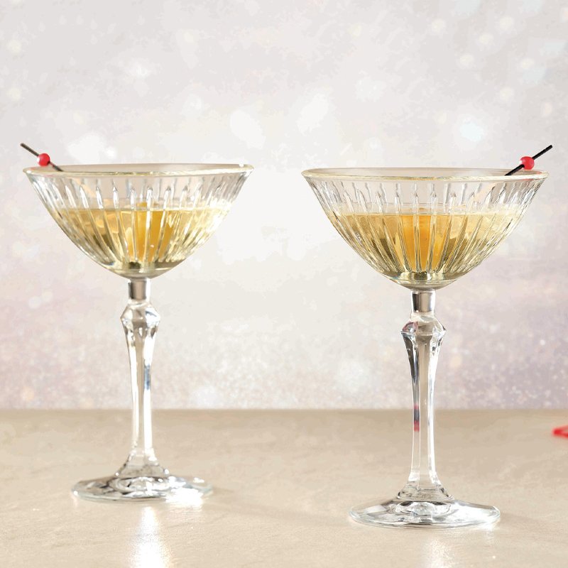 22 Cl Pasabahce Joy Bicchiere Martini In Vetro Set 4 Pezzi