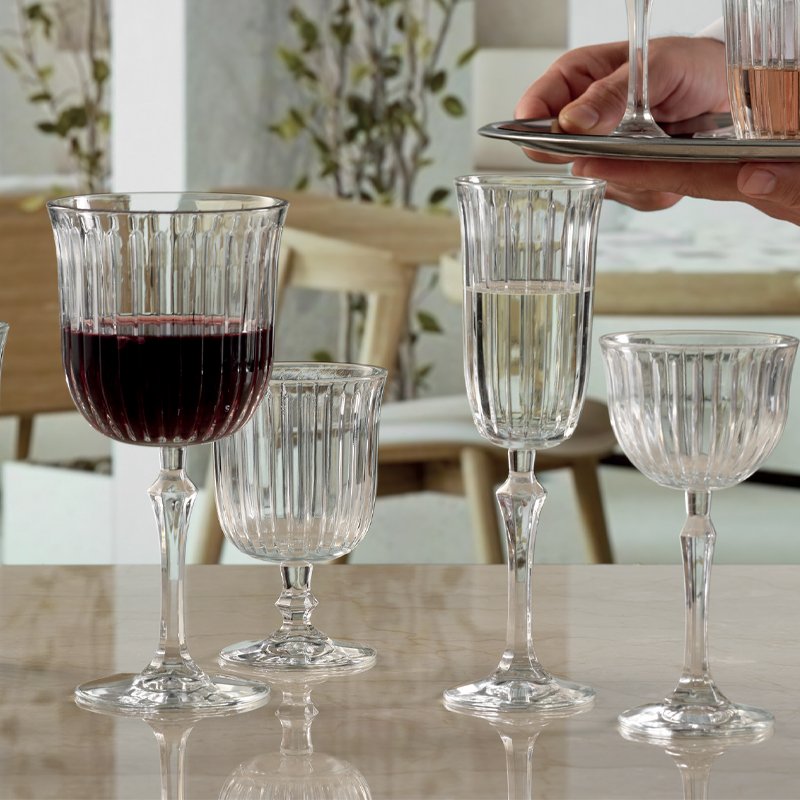 25 5 Cl Pasabahce Joy Calice Acqua In Vetro Set 4 Pezzi