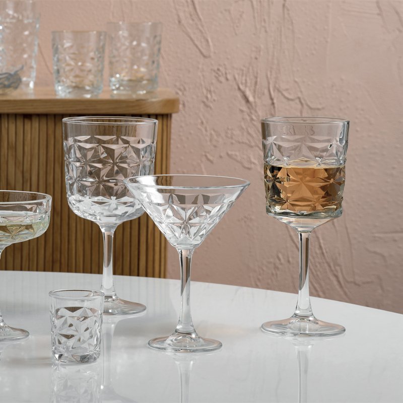 49 Cl Pasabahce Estrella Calice Gin Tonic In Vetro Set 4 Pezzi