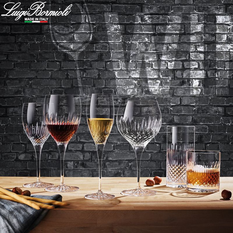 38 Cl Bormioli Luigi Diamante Bicchiere Whisky In Vetro Set 6 Pezzi