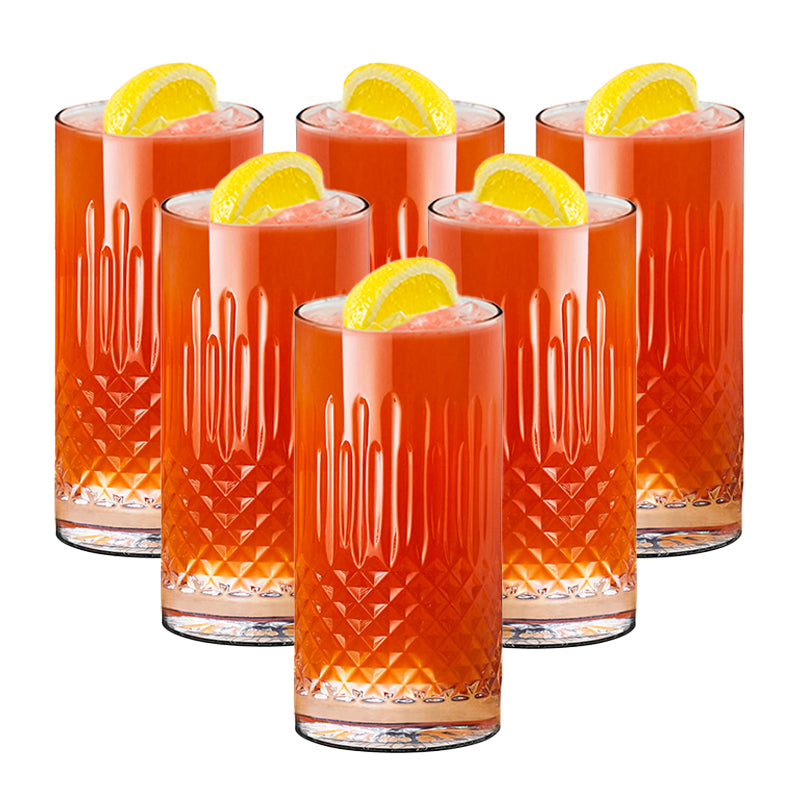 48 Cl Bormioli Luigi Diamante Bicchiere Bibita In Vetro Set 6 Pezzi