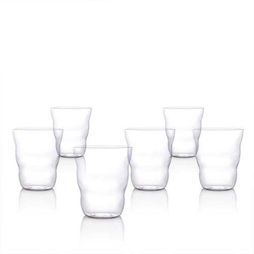 37 Cl Italesse Cloud Bicchiere Acqua In Vetro Borosilicato Set 6 Pezzi