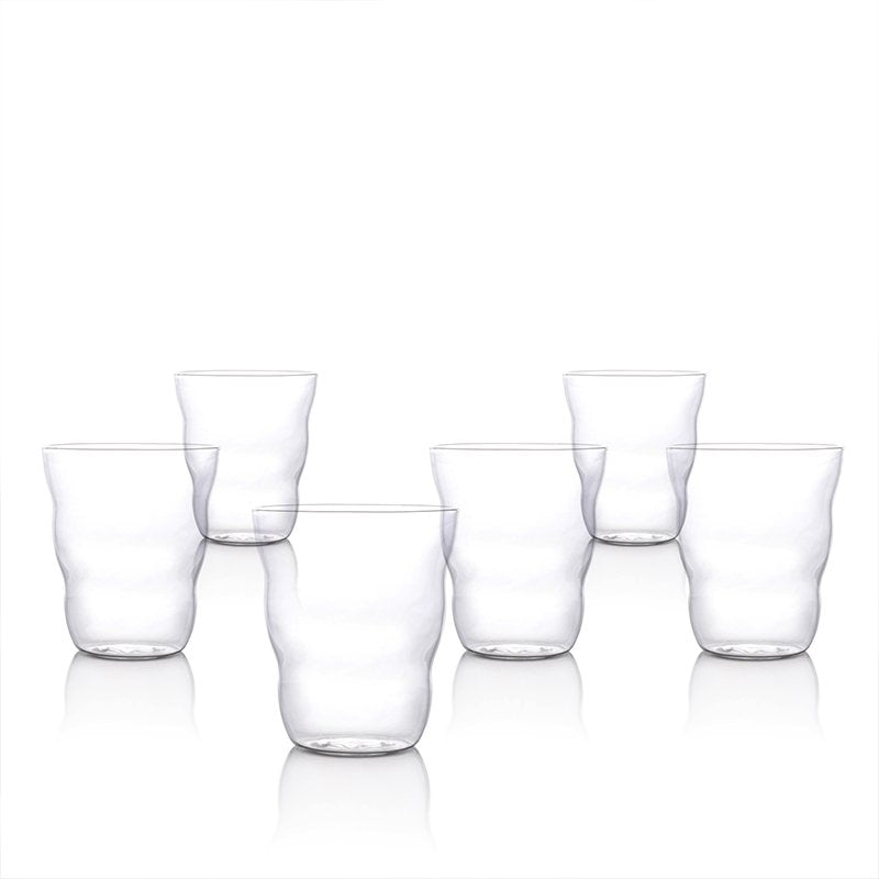 37 Cl Italesse Cloud Bicchiere Acqua In Vetro Borosilicato Set 6 Pezzi