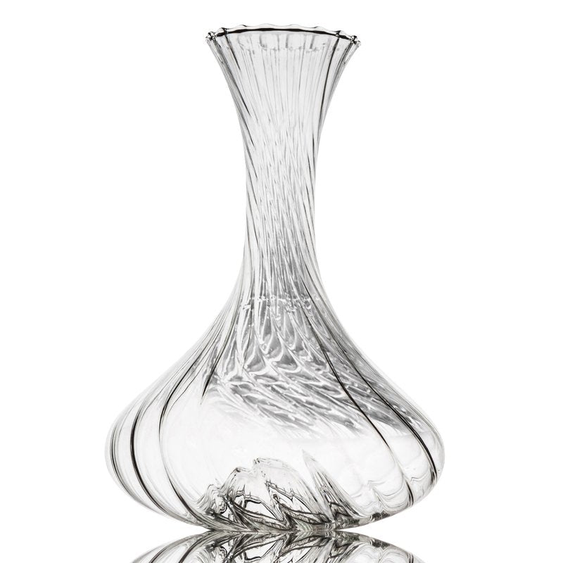 150 cl - Italesse Vertigo Decanter Vino In Vetro Cristallino Con Stopper AcrilicoTrasparente