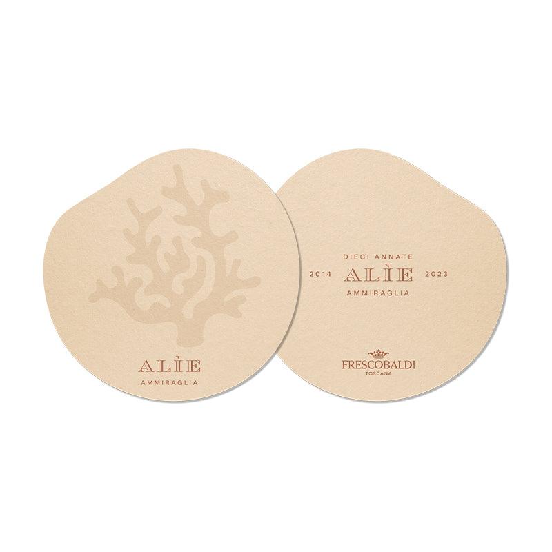 Cantina Frescobaldi Alie 10 Annate Sottobicchiere Set 6 Pz