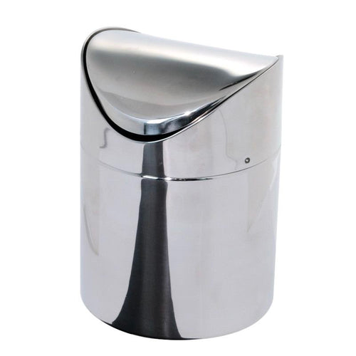 12 Cm Ilsa Mini Pattumiera Da Tavola In Acciaio Inox