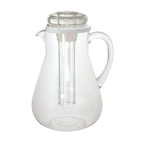 3 Lt Ilsa Crystal Smeralda Caraffa In Policarbonato Con Coperchio E Rinfrescatore