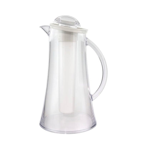 2 Lt Ilsa Crystal Ametiste Caraffa In Prolipropilene Con Coperchio E Rinfrescatore