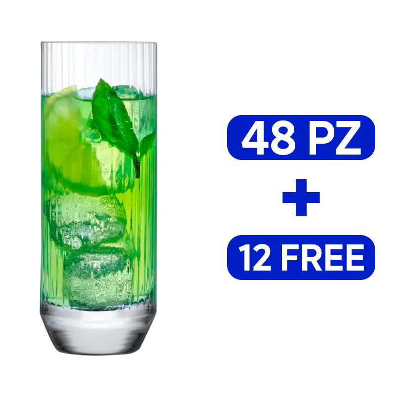 34 Cl Nude Big Top Bicchiere Cocktail In Vetro Set 60 Pezzi