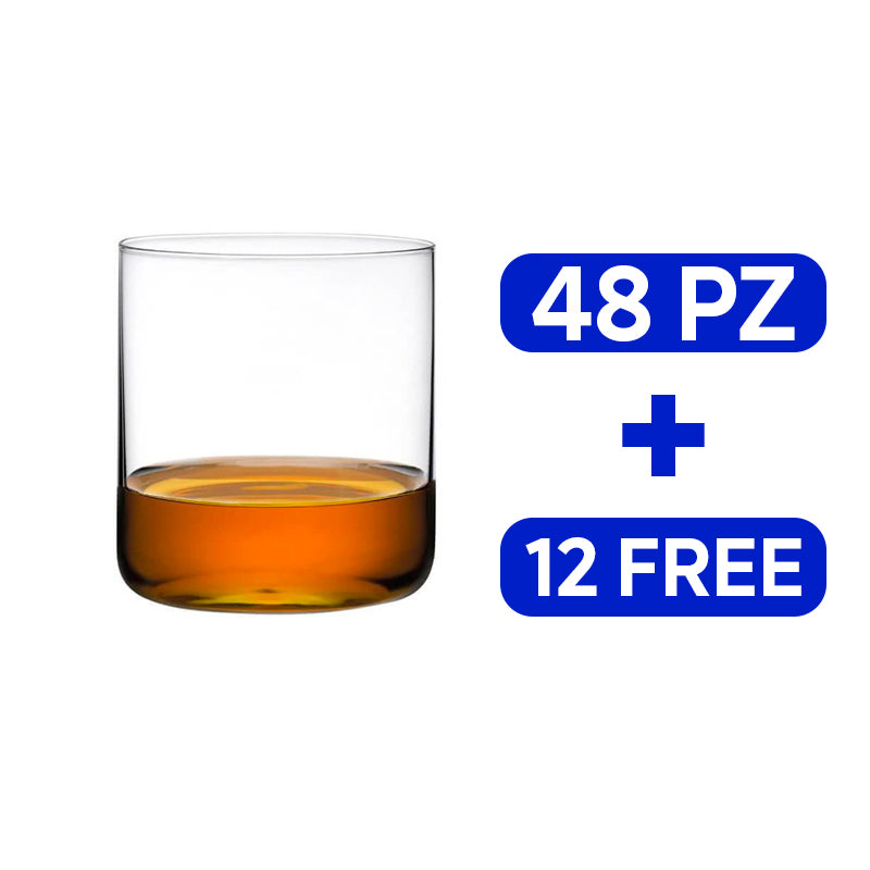 30 Cl Nude Finesse Bicchiere Whisky In Vetro Set 60 Pezzi