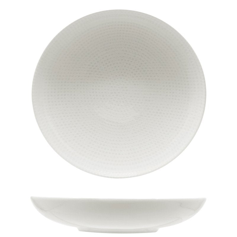 22 Cm Saturnia Nail Piatto Fondo In Porcellana Set 12 Pz