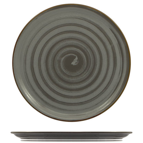 33 Cm Saturnia Vortex Piatto Pizza In Porcellana Set 6 Pz