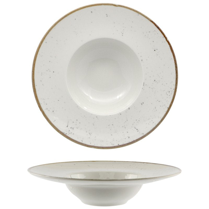 27,5 cm - Saturnia Stains Pastateller aus Porzellan