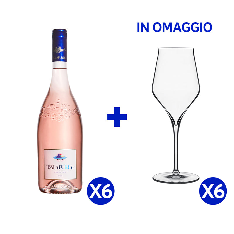 Tormaresca Salento Igt 2023 Cantina Tormaresca Set 6 Bottiglie 6 Calici