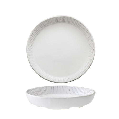 20 Cm Graffito Piatto Fondo In Porcellana Set 4 Pz