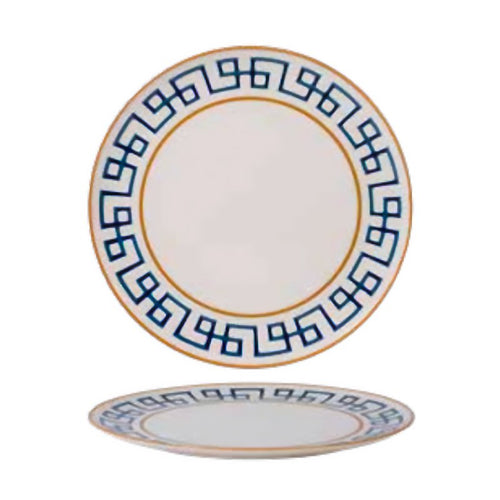 32 Cm Dedalo Piatto Piano In Porcellana Set 6 Pz